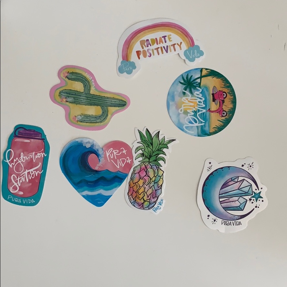 Pura Vida stickers💛